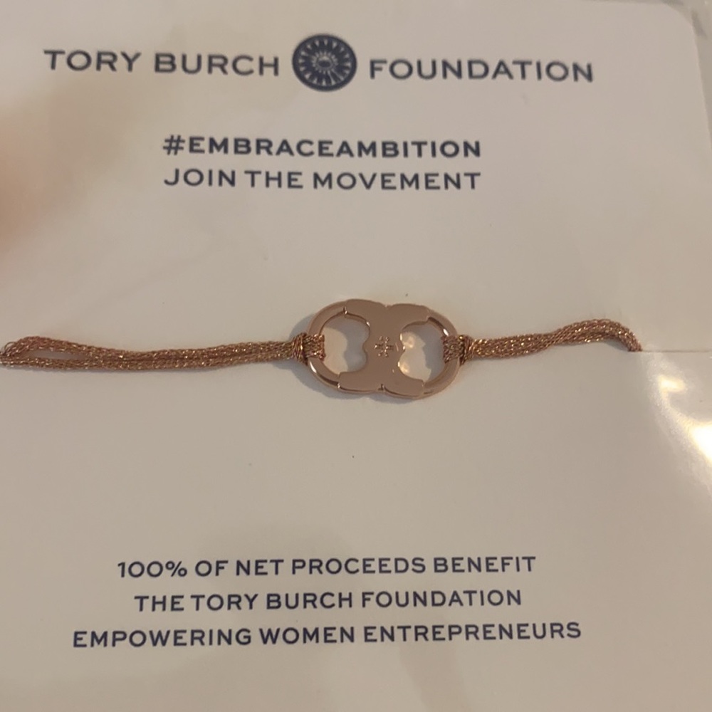 tory Burch adjustable bracelet rose gold